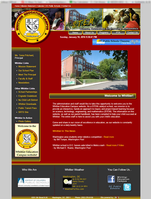 Whittier Education Campus (Expired HTML site)